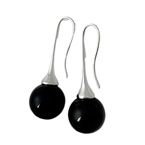 Crystal Round Beads All-match Earrings Women